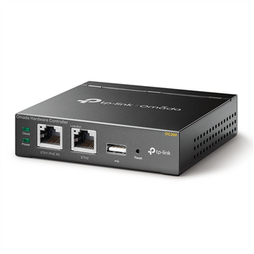 TP-LINK | Contrôleur matériel Omada | OC200 | 10/100 Mbit/s | Ports Ethernet LAN (RJ-45) : 2 | MU-MiMO non | Entrée PoE | 1 port USB 2.0, 1 port Micro USB