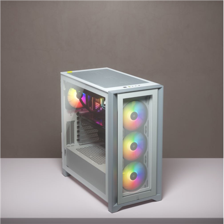Boîtier intermédiaire en verre trempé corsair icue 4000x - clicktofournisseur.com