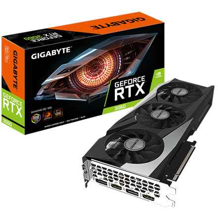 Carte graphique Gigabyte GeForce RTX 3060 GAMING OC 12 Go (rév. 2.0) NVIDIA 12 Go GDDR6
