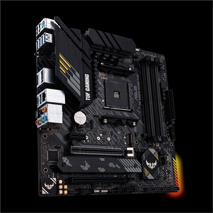 Asus | TUF Gaming B550M-Plus | Famille de processeurs AMD | Socket AM4 | DDR4 | Emplacements mémoire : 4 | Chipset AMD B | Micro ATX