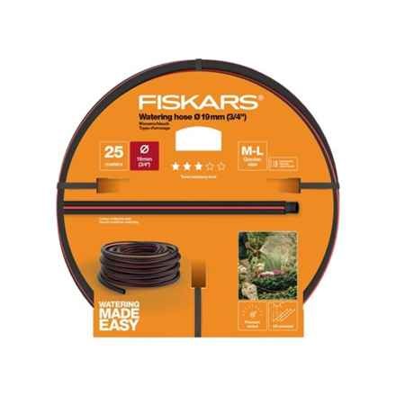 Tuyau d'arrosage Fiskars 1027100 25 m Hors sol Noir, Orange