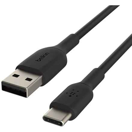 Câble USB Belkin CAB001BT2MBK 2 m USB A USB C Noir