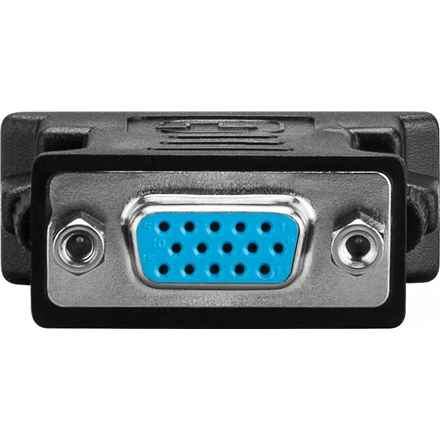 Adaptateur vidéo LOGILINK, DVI-I DL (T) vers VGA (M), connecteurs plaqués or, noir, « AD0001 » (tampon vert 0,18 lei)