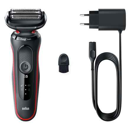 Akcija! BRAUN Series 5 skuveklis AutoSense, sarkans