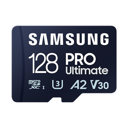 Samsung  carte microsd avec lecteur  pro ultimate  128 go  carte mémoire microsdxc  classes de mémoire flash u3 v30 a2