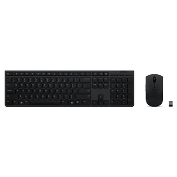 Lenovo  ensemble clavier et souris rechargeables sans fil professionnels  ensemble clavier et souris  sans fil  souris incluse  nordic  bluetooth  gris