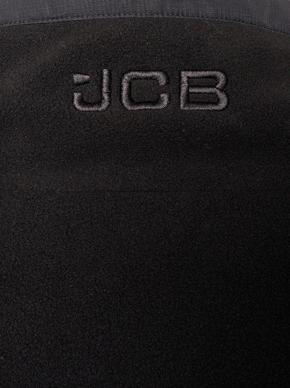 Jcb trade heavyweight 1/4 zip black tech fleece