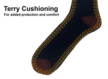 Lot de 4pk workwear apparel with coloured heel and toe