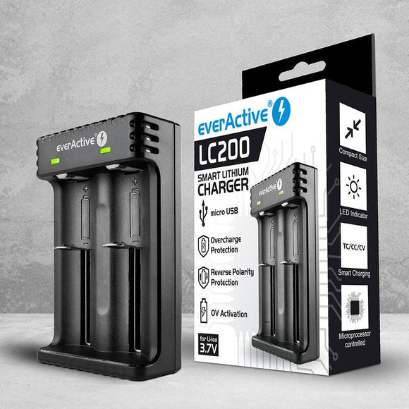 Chargeur pour batteries li-ion cylindriques everactive lc-200