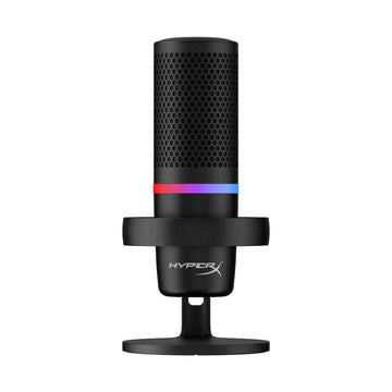 Microphone HyperX DuoCast USB-C, prise jack 3,5 mm, éclairage RVB, noir