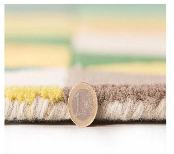 Tapis de salon design pure laine shape