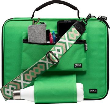 Sac Ordinateur - 13.3 pouces - Vert avec patte EasyFix Révolutionnaire