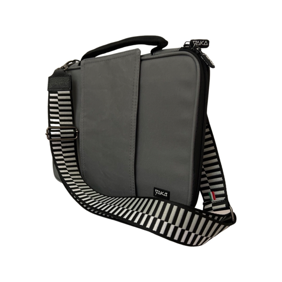 Sac Ordinateur - 13.3 pouces - Gris Foncé avec patte EasyFix Révolutionnaire