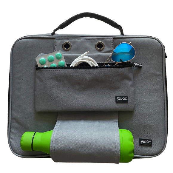 Sac Ordinateur - 13.3 pouces - Gris Foncé avec patte EasyFix Révolutionnaire