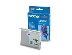 Encre cyan BROTHER LC-970C 300 pages pour DCP-135C DCP-150C MFC-235C MFC-260C