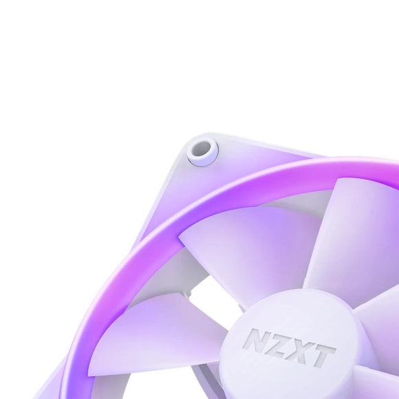Nzxt f140 rgb 140 mm blanc lot de 2 et contrôleur rgb