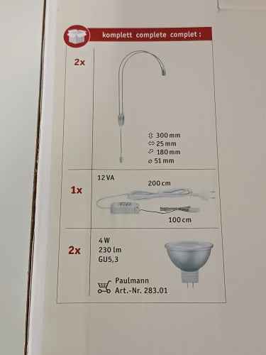 Retour client Ecost Paulmann Galeria Assistent II 99908 Lampe de miroir LED Lampe de salle de bain Chrome Mirr