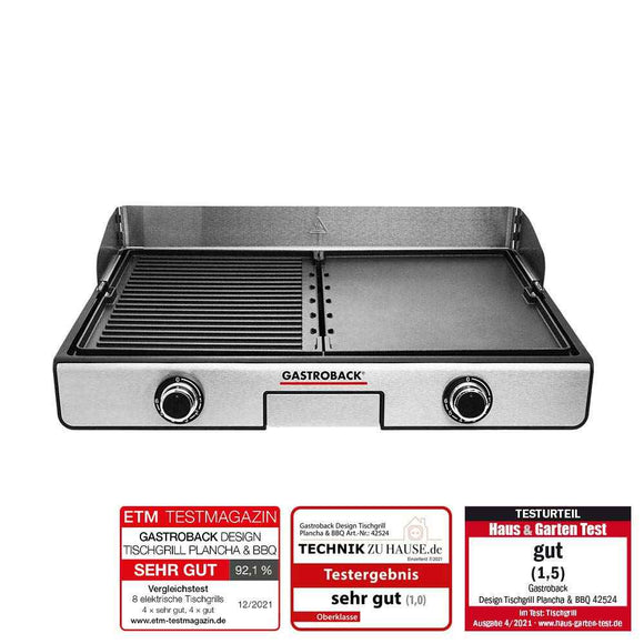 Plancha et barbecue de table design Gastroback 42524