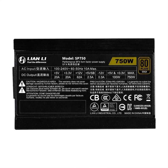 Alimentation Lian Li 80 PLUS Gold SFX - 750 watts