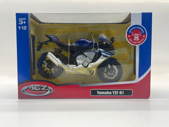 Modèle moulé sous pression msz yamaha yzf-r1 échelle 1:12