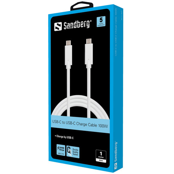 Câble de charge USB-C Sandberg 136-22 1 m, 100 W