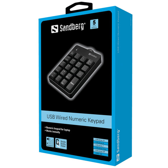 Pavé numérique filaire USB Sandberg 630-07