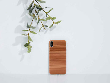 Coque pour smartphone MAN&WOOD pour iPhone XS Max, cappuccino blanc