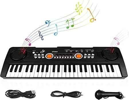 Retour client Ecost m zimoon Claviers de piano pour enfants, 49 touches, piano numérique multifonctionnel avec