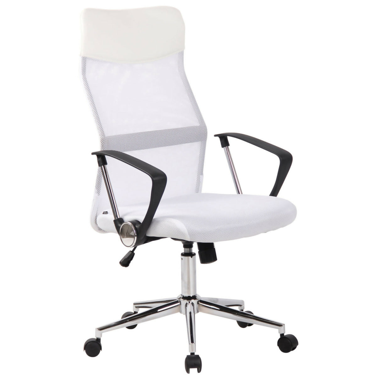 Chaise de bureau Korba - tissu Blanc