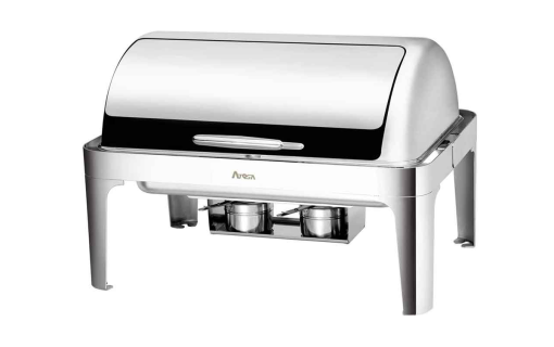 Chafing dish GN1/1 avec couvercle rabattable - clicktofournisseur.com