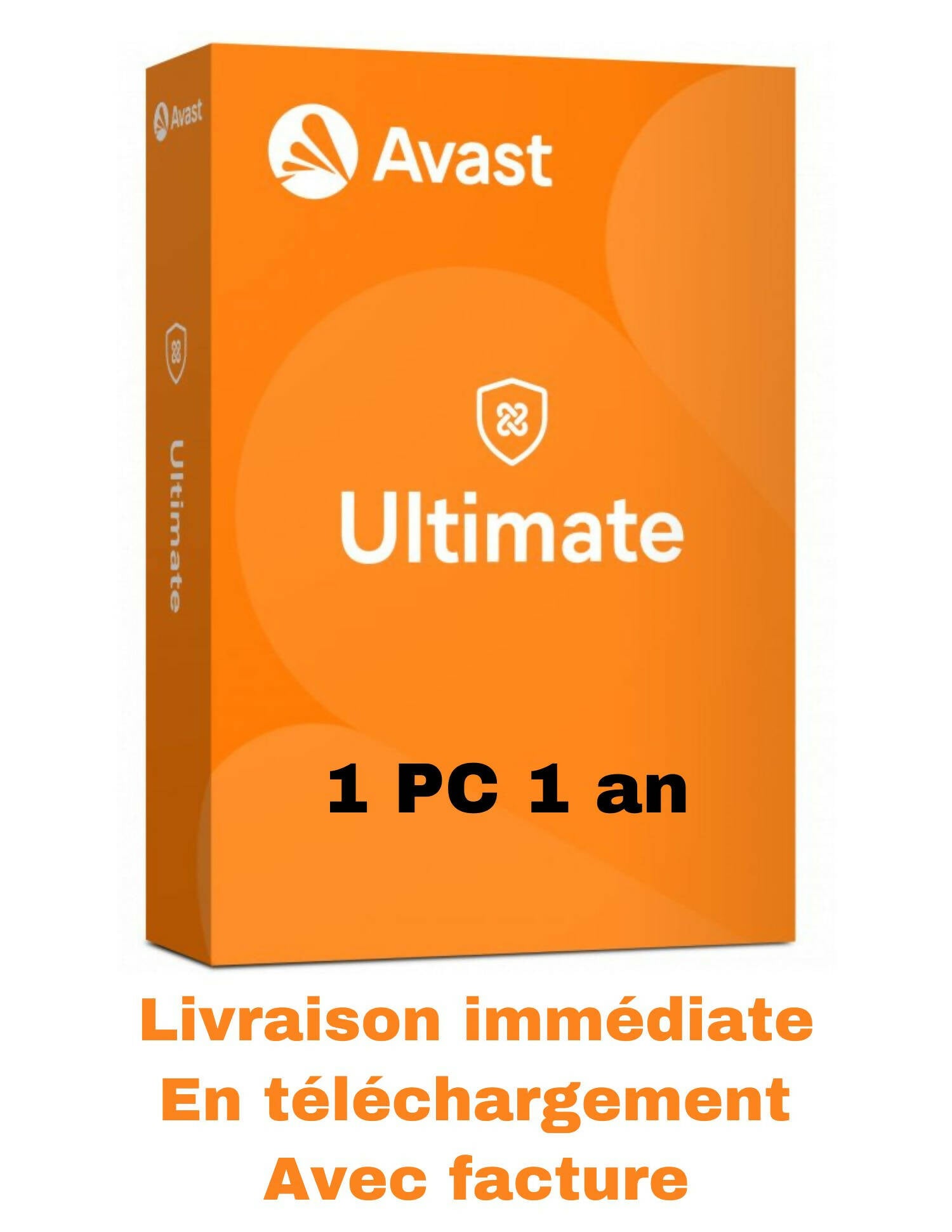 Avast Ultimate 1 PC 1 an clicktofournisseur.com