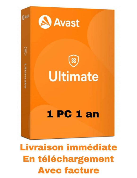 Avast Ultimate 1 PC 1 an clicktofournisseur.com