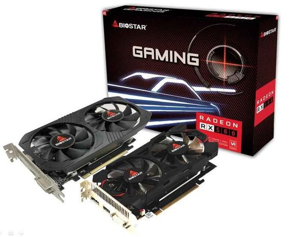 Biostar Radeon RX560 AMD Radeon RX 560 4 Go GDDR5