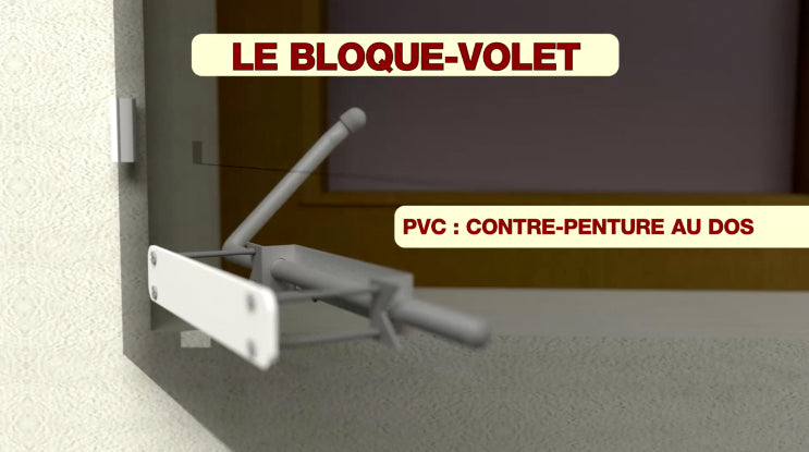BLOQUE-VOLET BLANC SPECIAL PVC clicktofournisseur.com