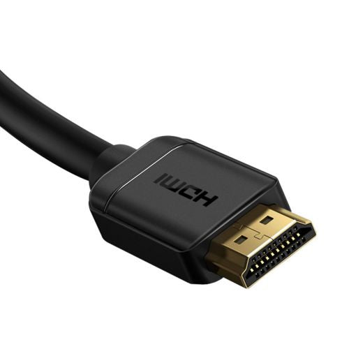 Câble vidéo Baseus haute définition HDMI vers HDMI 4K 60 Hz, 3D HDR, 18 Gbit/s, 1 m, noir (CAKGQ-A01)