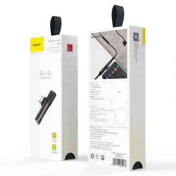 Adapteris Baseus L41 USB-C to Mini Jack 3.5mm + USB-C