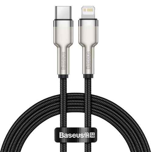 Câble de données Baseus Type-C - Lightning Série Cafule PD 20 W 1 m Noir (CATLJK-A01)