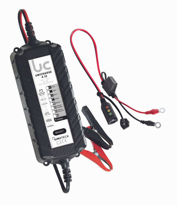CHARGEUR DE BATTERIE 6/12V - 4A POUR BATTERIES 2-120 Ah clicktofournisseur.com