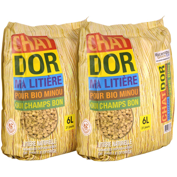 Litière pour chat chatdor - 2 sacs de Litière chat d'or