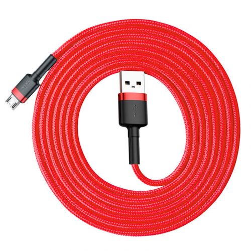 Câble Micro USB Baseus 1,5 A 2 m Rouge + Rouge (CAMKLF-C09)
