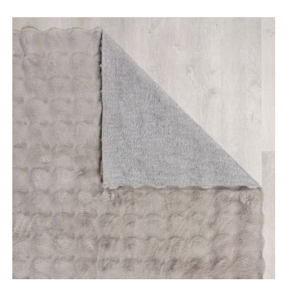 Tapis fausse fourrure honeycomb