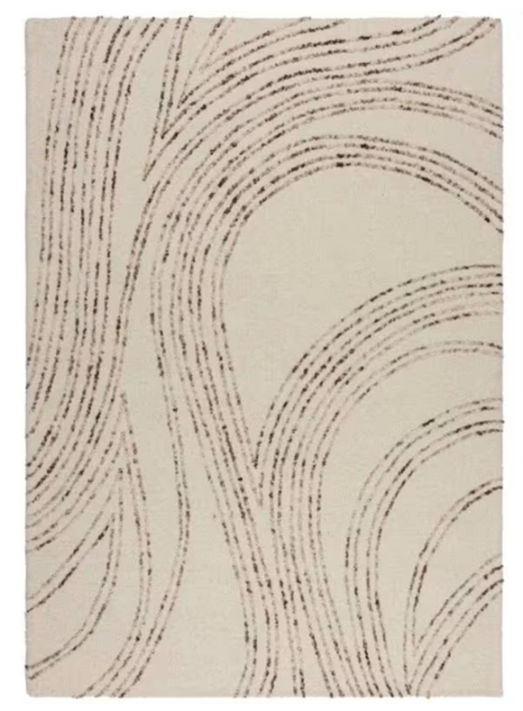 Tapis moderne en laine fait main flurry