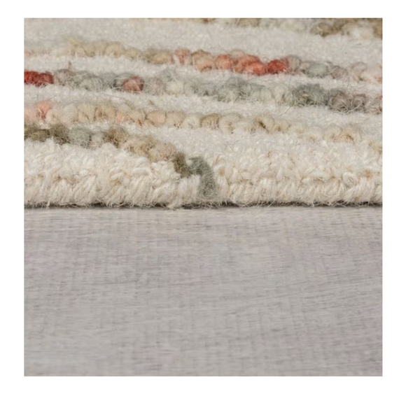 Tapis moderne en laine fait main flurry