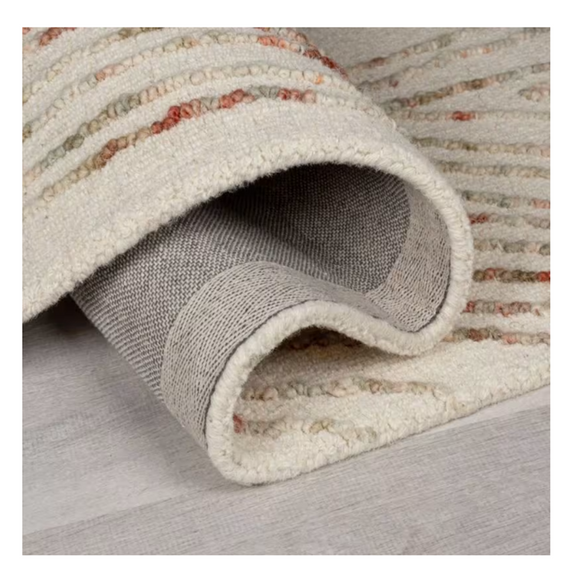Tapis moderne en laine fait main flurry