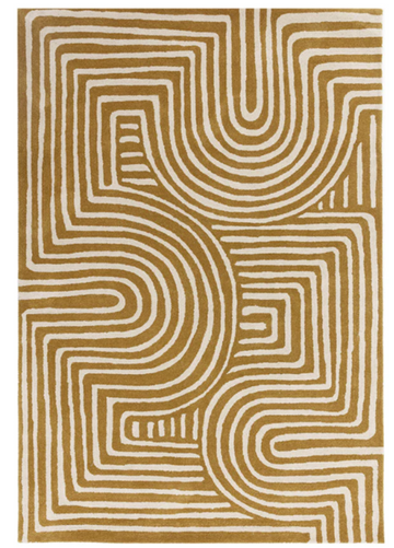 Tapis tufté main en laine twister - 0