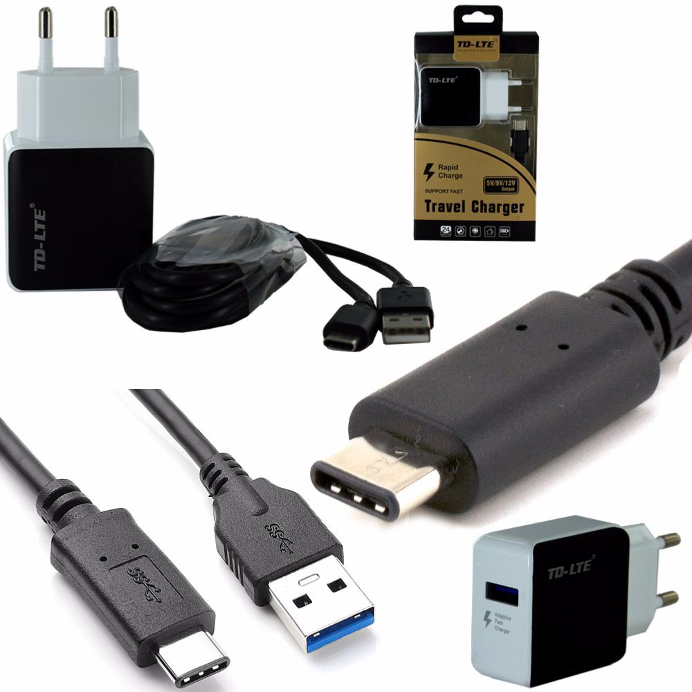 Chargeur Secteur Rapide Noir et Blanc USB Type C pour Samsung Galaxy S8 clicktofournisseur.com