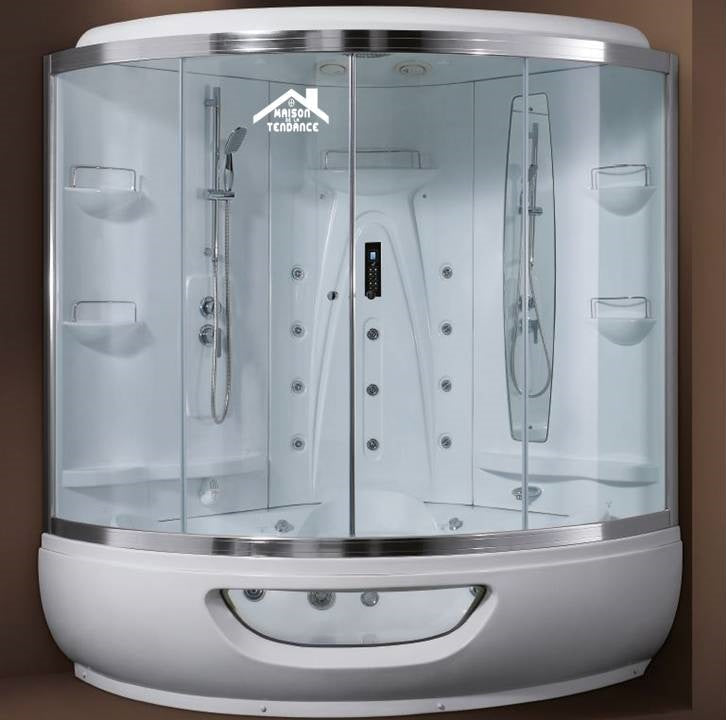 Combiné baignoire-douche avec hammam DOUA K-524 150x150 cm x 220 cm clicktofournisseur.com