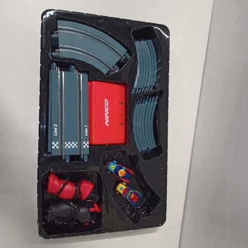 Ecost Customer Return Ninco - Superthings Double Looper, Slot circuit on 1/50 scale and 320 cm dista