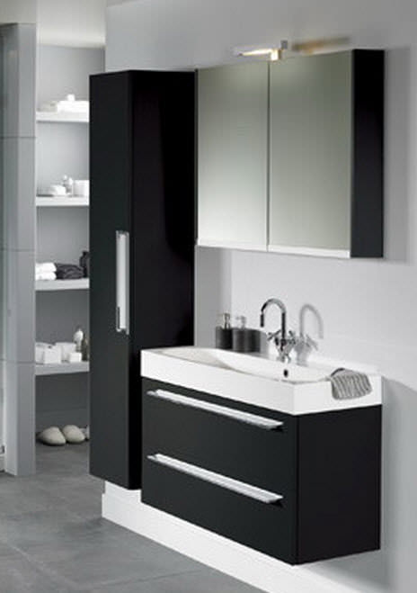 Ensemble meuble & lavabo RIHO SLIMLINE SET 65 en acrylique brillant 80x38 H 60,5 cm clicktofournisseur.com