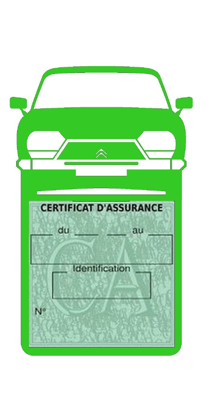 Etui simple assurance voiture Citroën GSA Stickers auto rétro clicktofournisseur.com